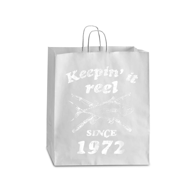 Fishing 50th Birthday Funny Fishings 50 Year Old Queen Paper Bag - 16 X 6 X 19 1/4 | Artistshot