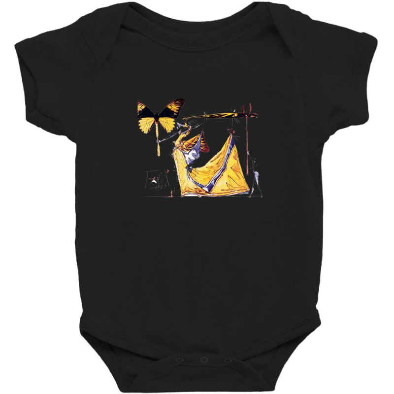 Archeological Reminiscence Of Millet S Angelus 1933 By Salvador Dali 8 Baby Bodysuit by mctshirt | Artistshot