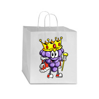 Winemaker Wine Lover Wine Drinker Grape With Crown T Shirt Star Paper Bag - 13 X 7 X 13 | Artistshot