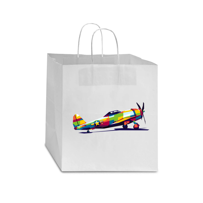 P47 Thunderbolt Star Paper Bag - 13 X 7 X 13 | Artistshot