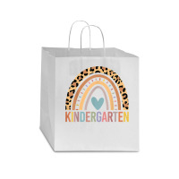 Kindergarten Rainbow Girls Boys Teacher Team Kinder Squad T Shirt Star Paper Bag - 13 X 7 X 13 | Artistshot