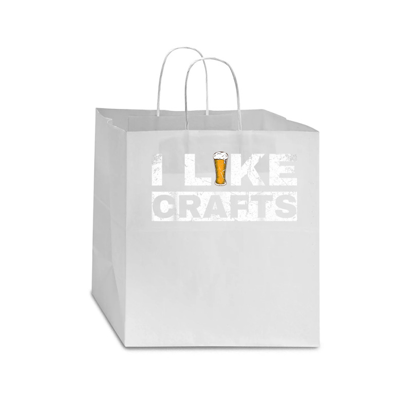 Mens I Like Crafts Beer Funny Clever Drinking And Hops Apparel T Shirt Star Paper Bag - 13 X 7 X 13 | Artistshot