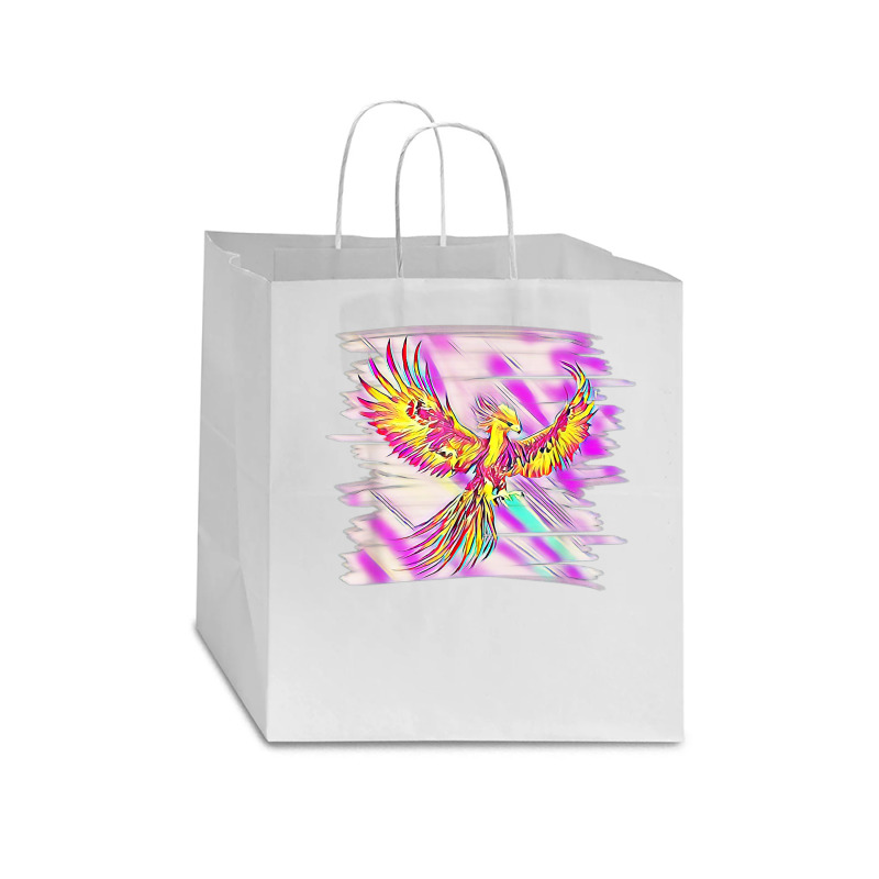 Phoenix From The Ashes Mythical Fire Bird Phoenix T Shirt Star Paper Bag - 13 X 7 X 13 | Artistshot