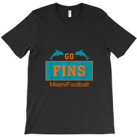 Fins Miami Florida American Football Dolphin Elements Animal T-shirt | Artistshot