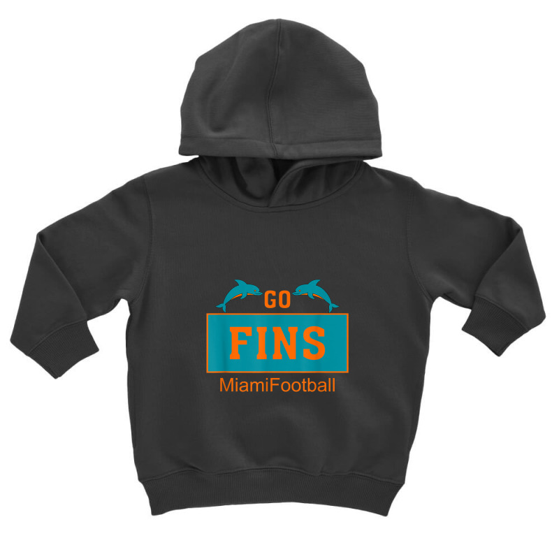 Fins Miami Florida American Football Dolphin Elements Animal Toddler Hoodie | Artistshot