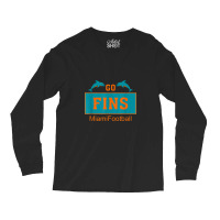 Fins Miami Florida American Football Dolphin Elements Animal Long Sleeve Shirts | Artistshot