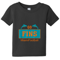 Fins Miami Florida American Football Dolphin Elements Animal Baby Tee | Artistshot