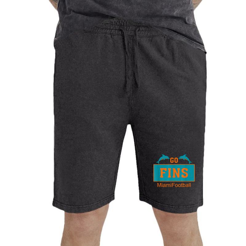 Fins Miami Florida American Football Dolphin Elements Animal Vintage Short | Artistshot