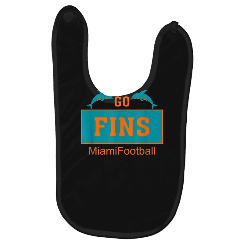 Fins Miami Florida American Football Dolphin Elements Animal Baby Bibs | Artistshot