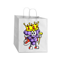 Winemaker Wine Lover Wine Drinker Grape With Crown T Shirt Take Out Paper Bag - 14 X 10 X 15 1/2 | Artistshot