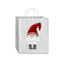 Joyful Gnome Buffalo Plaid Matching Family Christmas Pajama T Shirt Traveler Paper Bag -13 X 6 X 15 3/4 | Artistshot