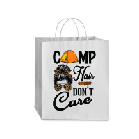 Ladies Camp Hair Don't Care Funny Outdoors Women Teen Girls T Shirt Traveler Paper Bag -13 X 6 X 15 3/4 | Artistshot