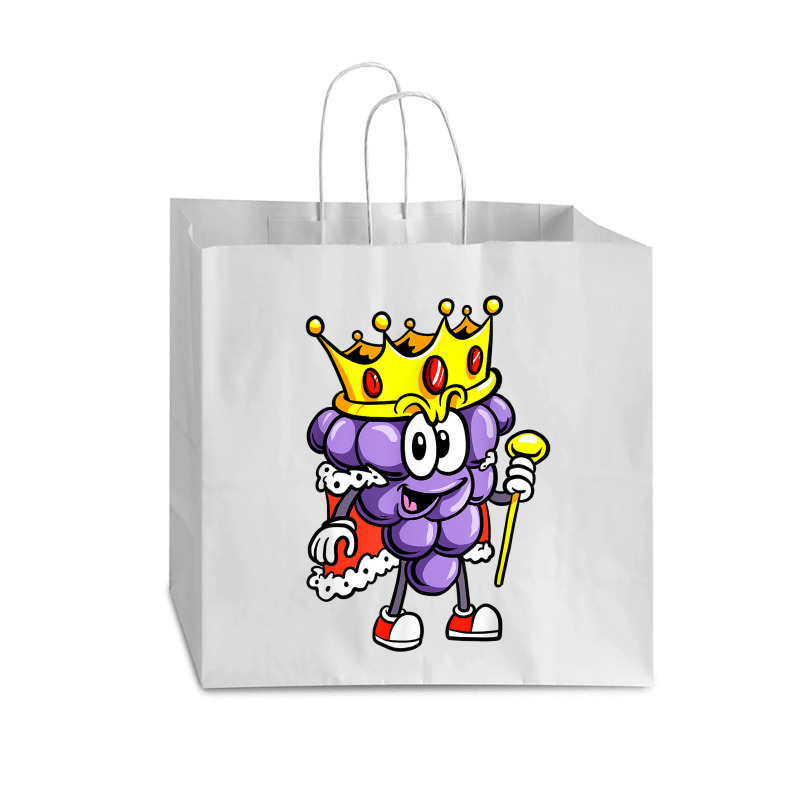 Winemaker Wine Lover Wine Drinker Grape With Crown T Shirt Vogue Paper Bag - 16 X 6 X 12 | Artistshot