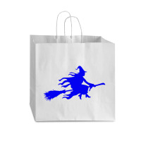 Witch Broom Flying Halloween Vogue Paper Bag - 16 X 6 X 12 | Artistshot