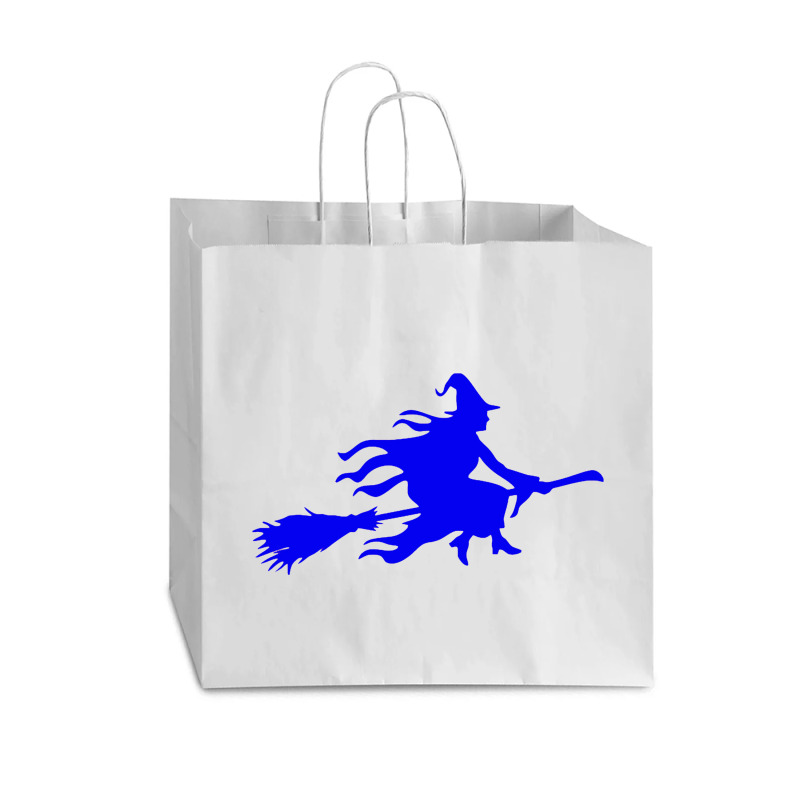 Witch Broom Flying Halloween Vogue Paper Bag - 16 X 6 X 12 | Artistshot