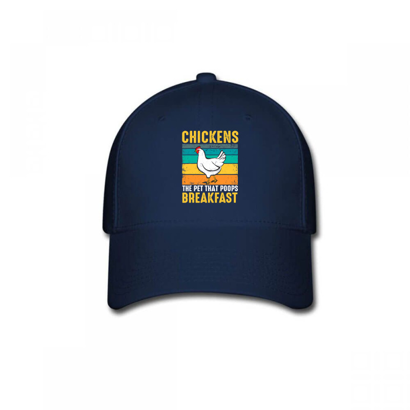 Chicken Cock Funny Chicken Chickens The Pet That Poops Breakfast 336 H Baseball Cap by offensejuggler | Artistshot