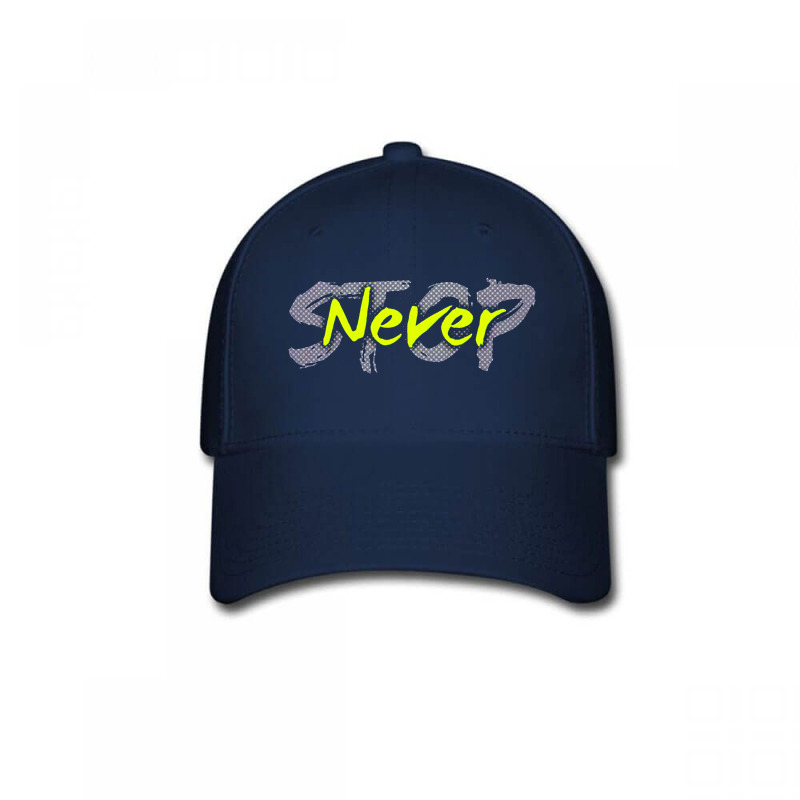 Never Stop Baseball Cap by mbah mujilah | Artistshot