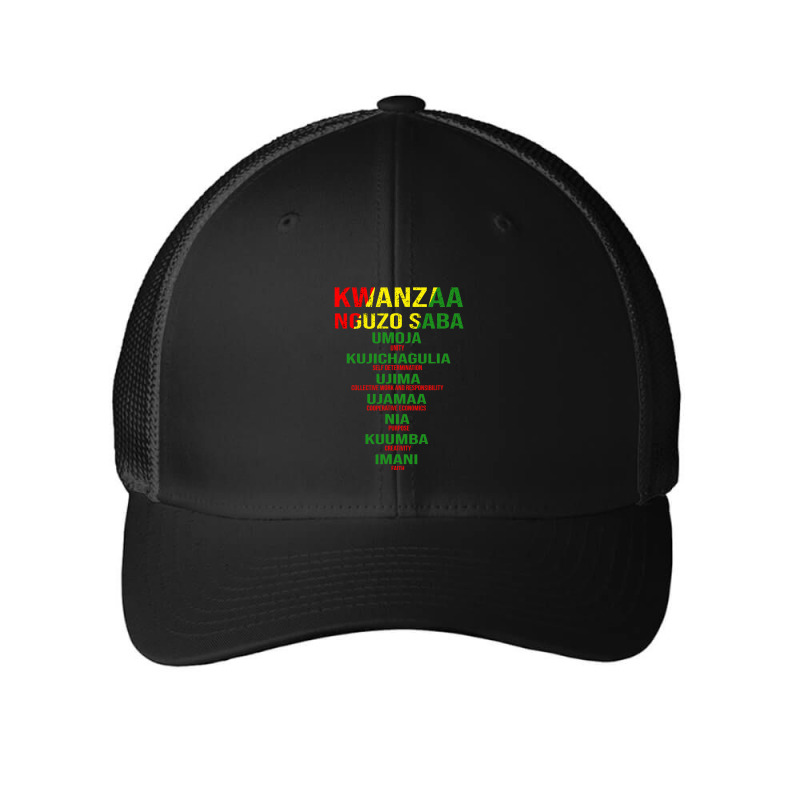 Kwanzaa   Nguzo Saba   The Seven Principles T Shirt Mesh cap by fashionsall | Artistshot