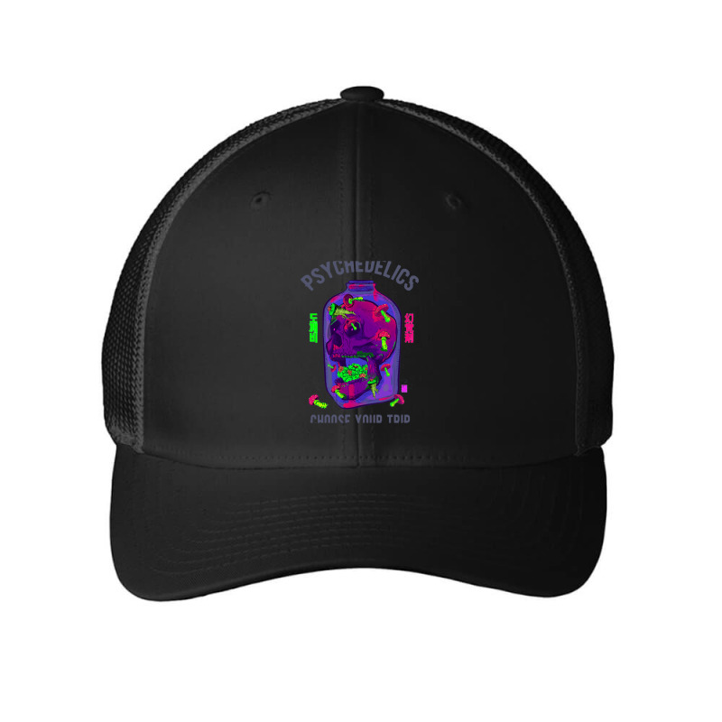 Mushroom Lsd Skull Psychedelic Trip Mesh Cap | Artistshot