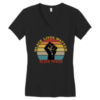 Black Lives Matter Black Power Women's V-neck T-shirt | Artistshot
