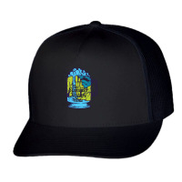 Summer  Firewater Falls Trucker Cap | Artistshot