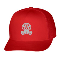 Blackwater Skull Smoke Dk Grey Trucker Cap | Artistshot