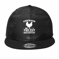 Chicken Cock The Pet That Poops Breakfast 81 Hen Chick Camo Snapback | Artistshot