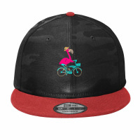 Flamingo T  Shirt I Make Cycling Look Flamazing Funny Flamingo T  Shir Camo Snapback | Artistshot