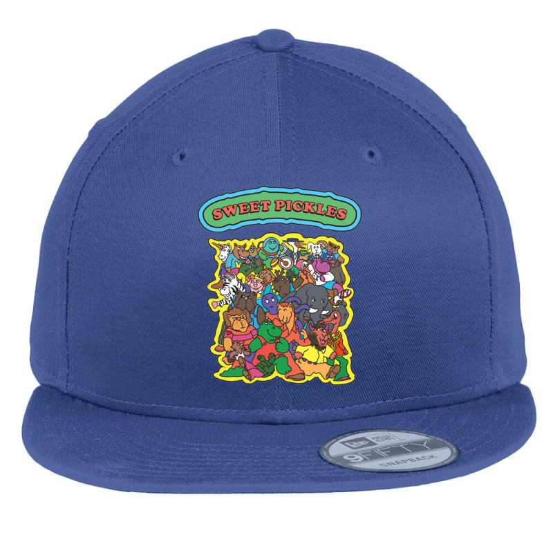 Sweet Pickles, Retro Reading Books Flat Bill Snapback Cap by wirahasa | Artistshot