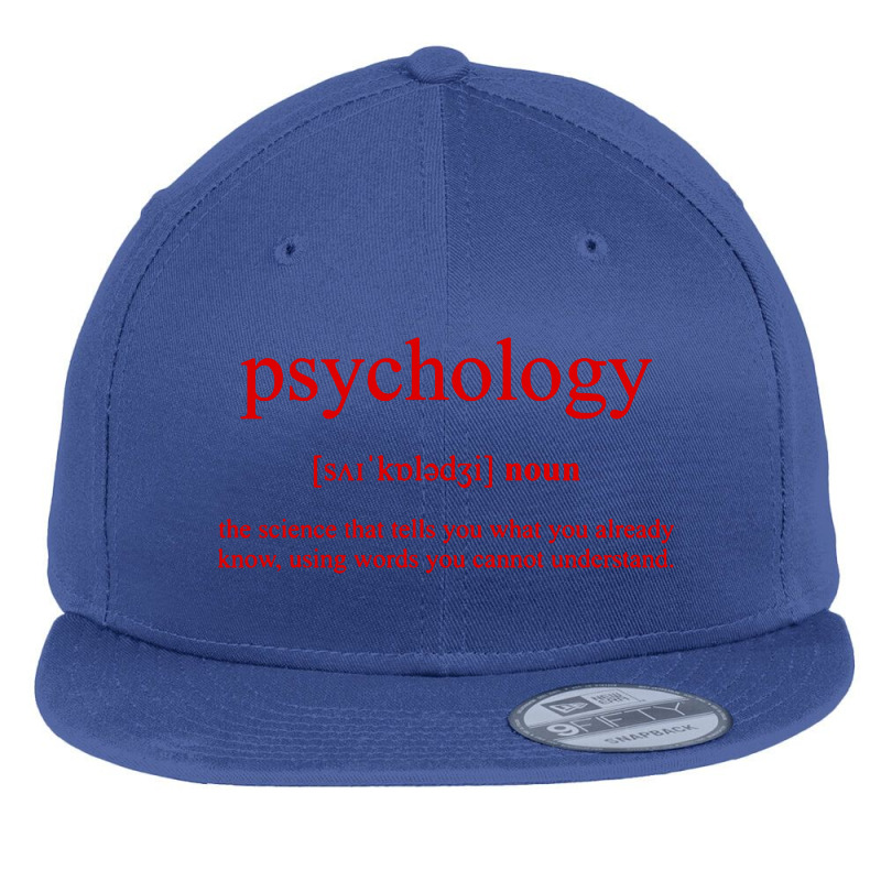 Psychology Flat Bill Snapback Cap by saterseim | Artistshot