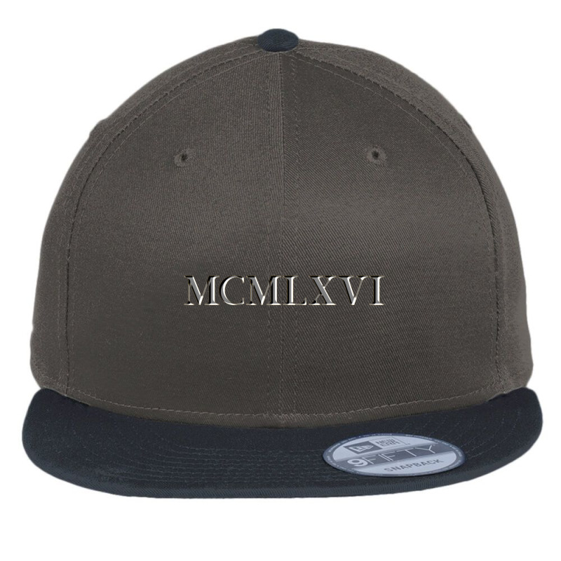 Roman Numeral 1966 Flat Bill Snapback Cap by waktudzuhur | Artistshot