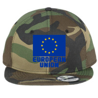 European Union Flat Bill Snapback Cap | Artistshot