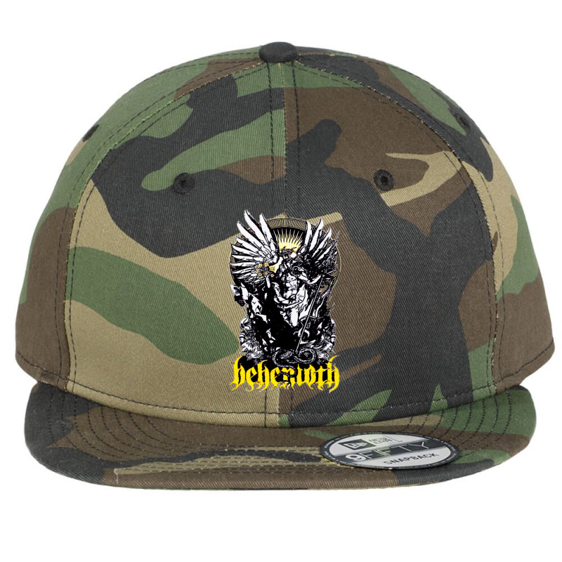 Behemoth Monster Art Flat Bill Snapback Cap by marvogabrial | Artistshot