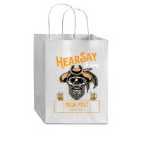 Hearsay Mega Pint Brewing Objection   Mega Pint T Shirt Cub Paper Bag - 8 X 4 1/2 X 10 1/4 | Artistshot