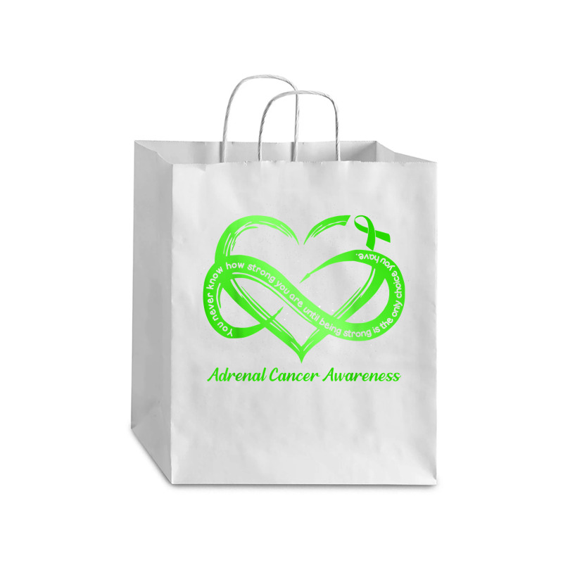 Strong Is The Only Choice Adrenal Cancer Warrior Awareness T Shirt Debie Paper Bag - 10 X 5 X 13 | Artistshot