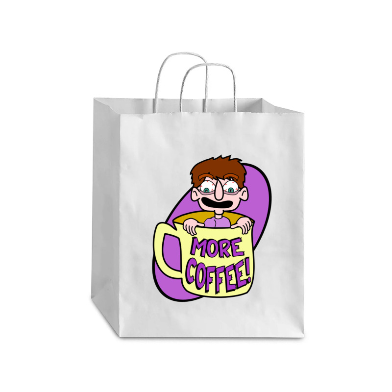 More Coffee Debie Paper Bag - 10 X 5 X 13 | Artistshot