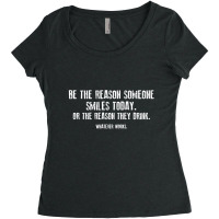 Be The Reason Someone Smiles Today Women's Triblend Scoop T-shirt | Artistshot