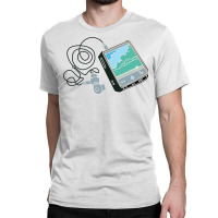 Colorful Illustration Of A Small Music Player Classic T-shirt | Artistshot