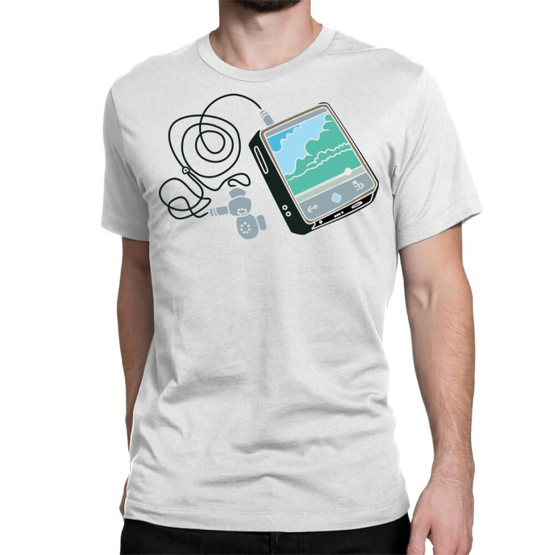 Colorful Illustration Of A Small Music Player Classic T-shirt by selos47 | Artistshot