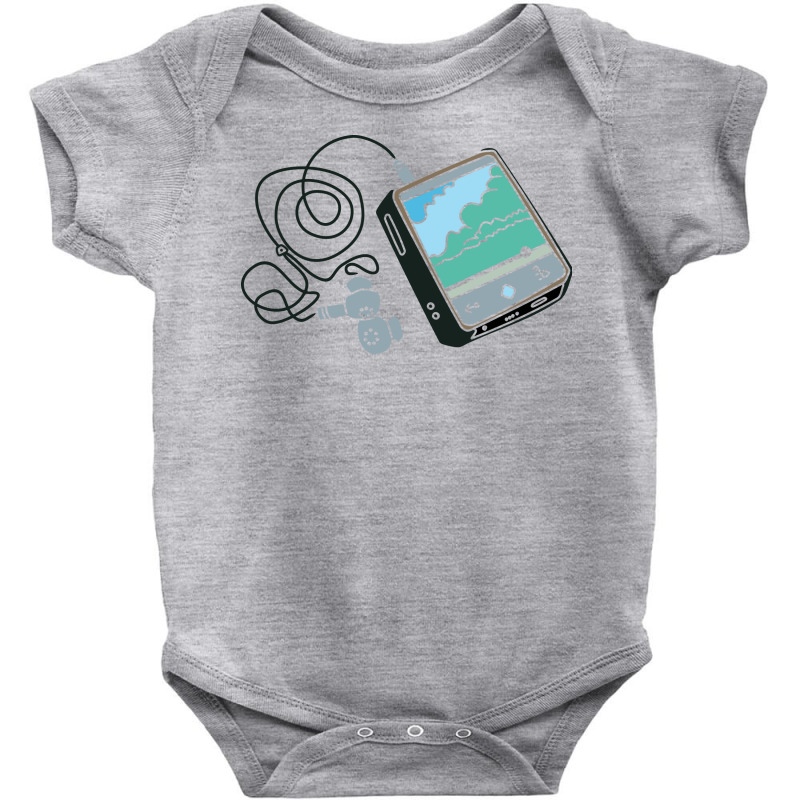 Colorful Illustration Of A Small Music Player Baby Bodysuit by selos47 | Artistshot