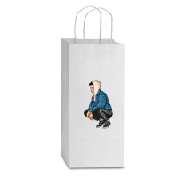 Marcus And Martinus Double Wine Paper Bag - 6 1/2 X 3 1/2 X 12 3/8 | Artistshot