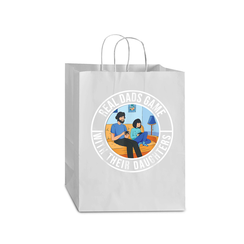 Dad Gifts From Daughter Gamer Fathers Day Dad And Daughter T Shirt Mart Paper Bag -13 X 7 X 17 | Artistshot