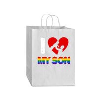 I Love My Son Father And Son For Dark Mart Paper Bag -13 X 7 X 17 | Artistshot