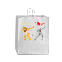 Cowardly Lion Courage Tin Man Heart Shirt Wizard Of Oz Tee Queen Paper Bag - 16 X 6 X 19 1/4 | Artistshot