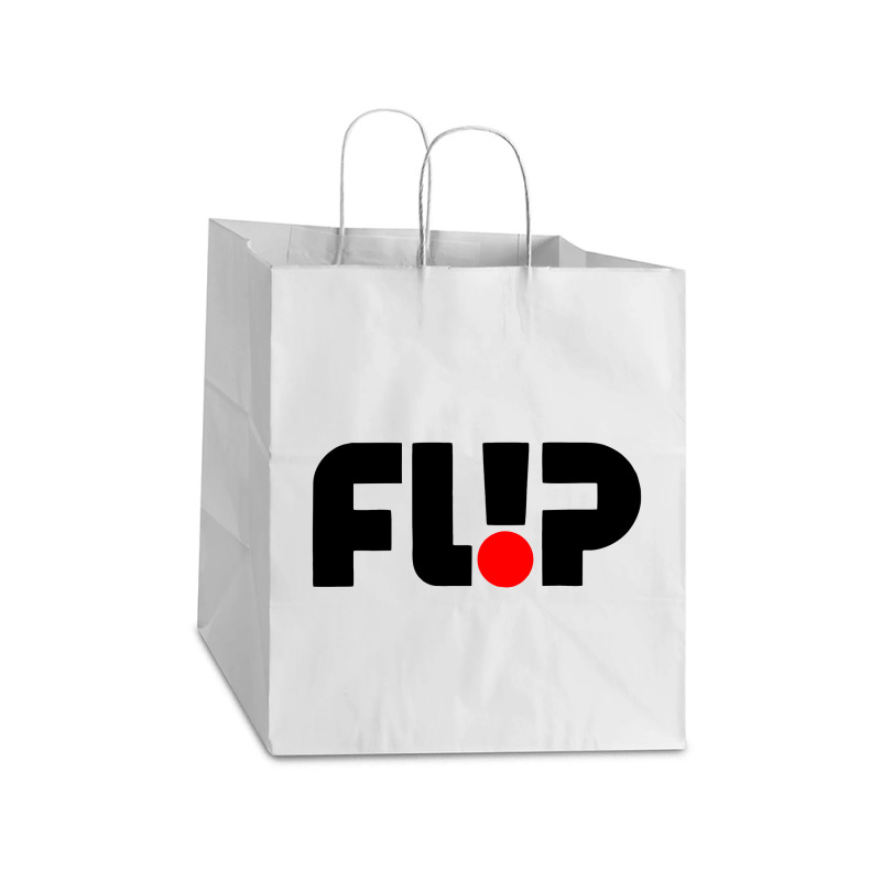 Flip Take Out Paper Bag - 14 X 10 X 15 1/2 | Artistshot