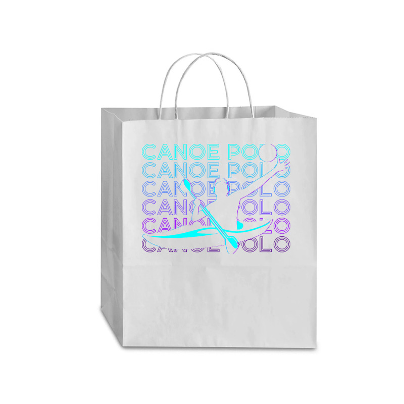 Canoe Polo T  Shirt Canoe Polo Canoeing Canoeist Retro Gift T  Shirt Traveler Paper Bag -13 X 6 X 15 3/4 | Artistshot