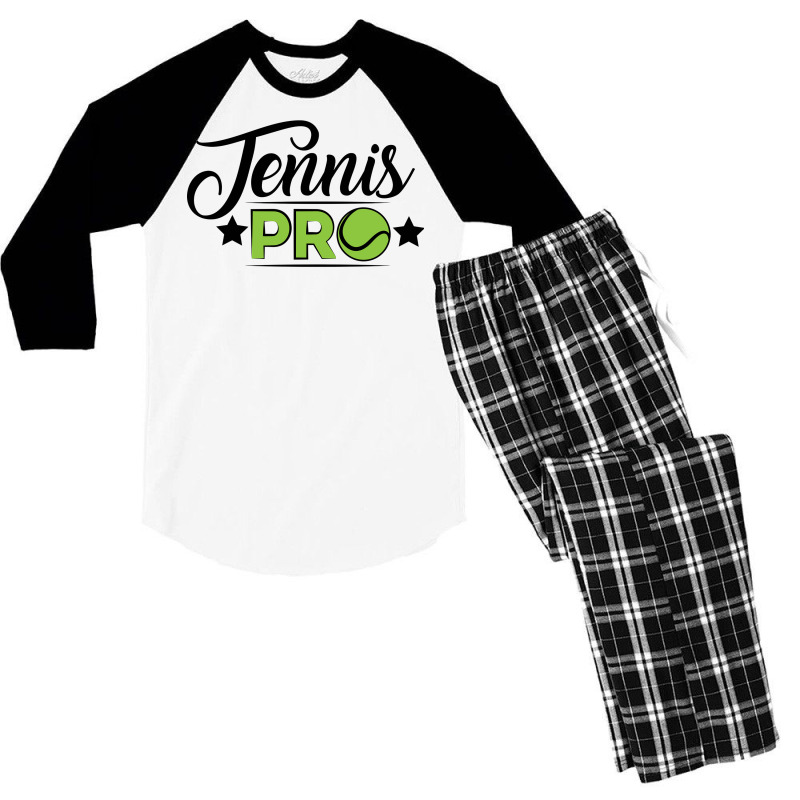 Tennis Pro Men's 3/4 Sleeve Pajama Set | Artistshot