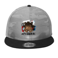 Afro Messy Bun Bantu Knots Hair Clerks Life Camo Snapback | Artistshot