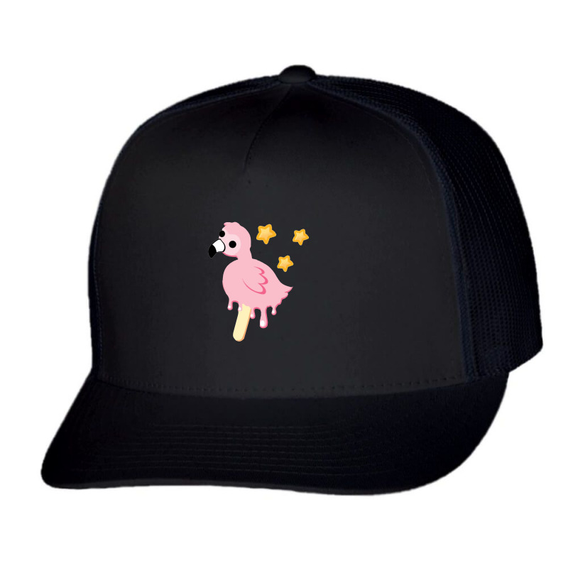 Star Flamingo Flying Trucker Cap by fannyenggarisa | Artistshot