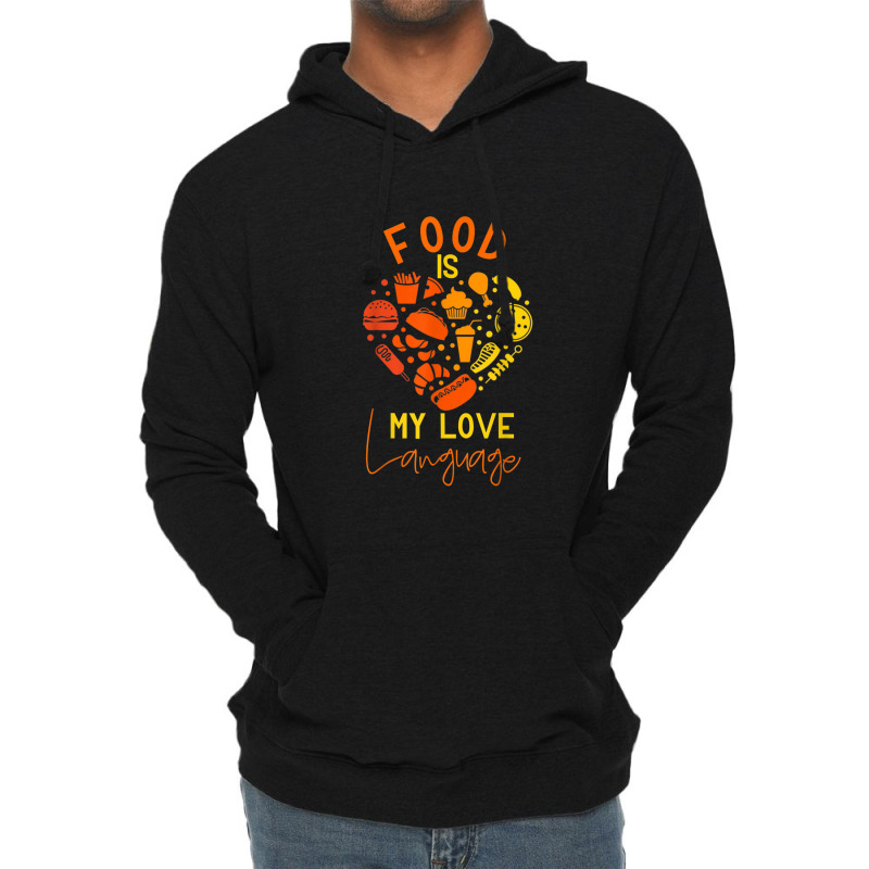 Cook Chef Foodie Retro Food Is My Love Language Lightweight Hoodie by LemonJack | Artistshot